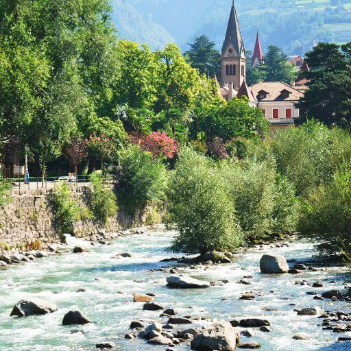 Meran in Südtirol wandern - Meraner Hoehenweg. Gesundwanderer.de