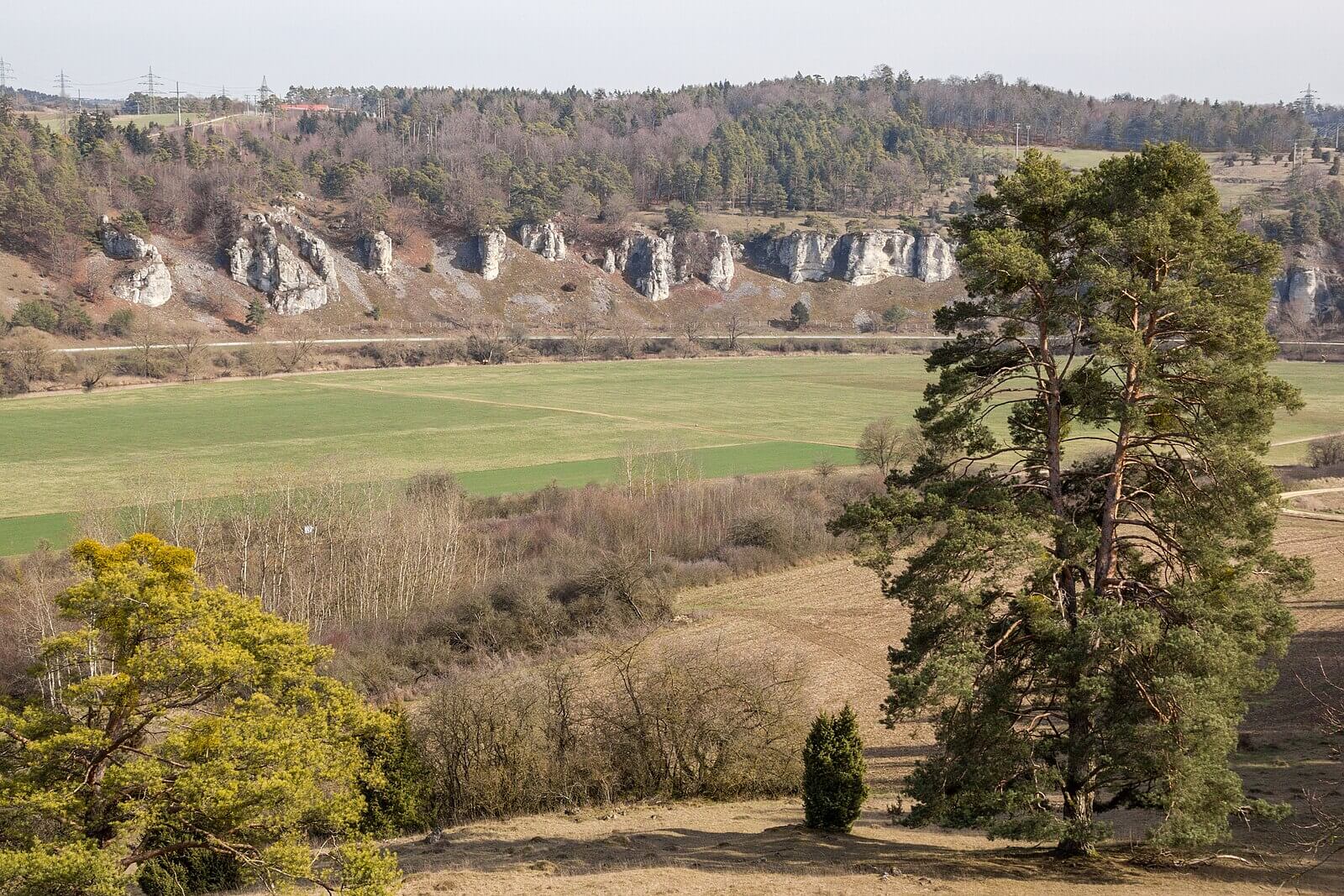 Zwölf Apostel Felsen im Altmühltal nahe Solnhofen