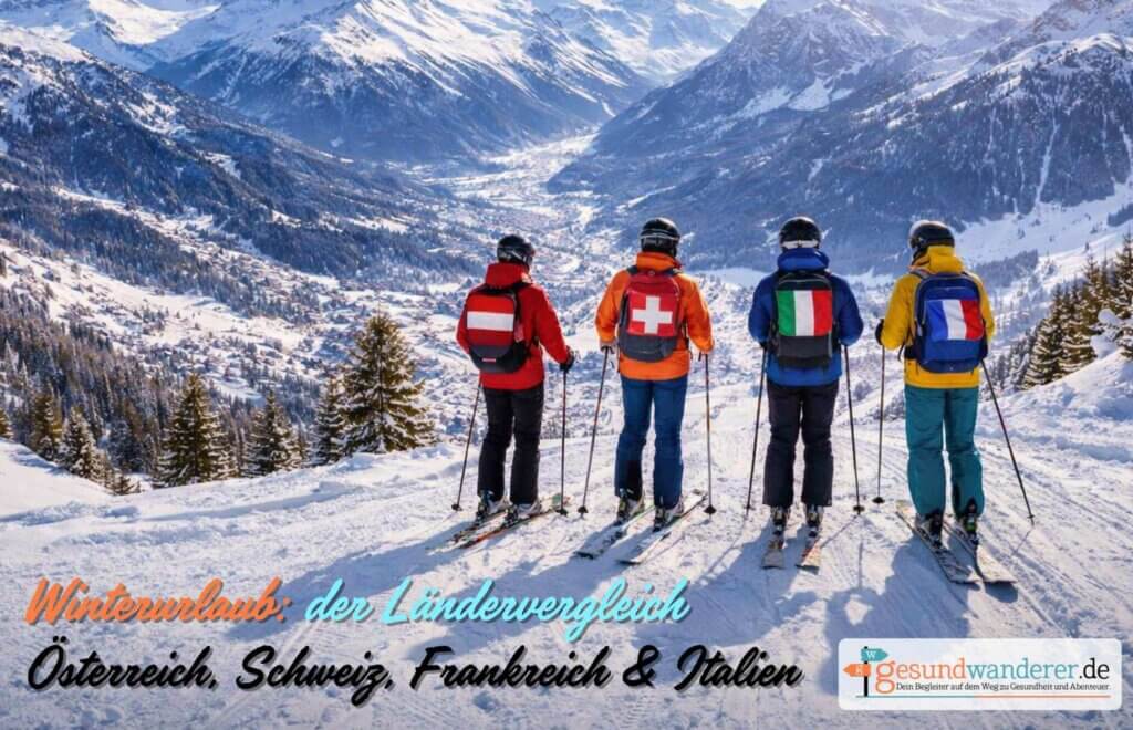 Winterurlaub in Österreich, der Schweiz, Italien und Frankreich, wo liegt der Unterschied wirklich - gesundwanderer magazin