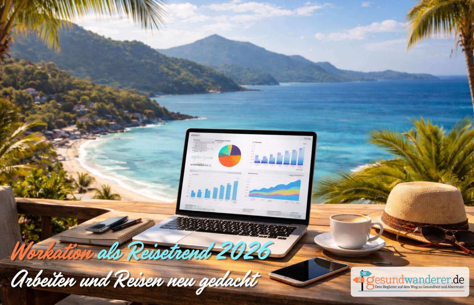 Workation als Reisetrend 2026 Arbeiten mit Meerblick – Gesundwanderer Magazin