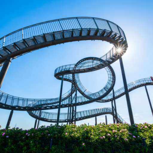 Tiger and Turtle als Etappe auf dem Fahrradweg RuhrtalRadweg in Duisburg -gesundwanderer.de