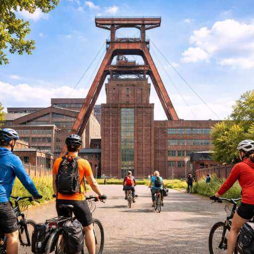 Zeche Zollverein in Essen als eine Etappe auf dem RuhrtalRadweg -gesundwanderer.de