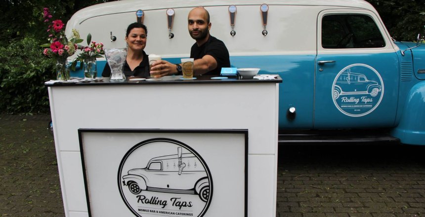 Erlebnis Catering und mobile Bar mit Oldtimer - Mein Event in Köln mit Rolling Taps Events